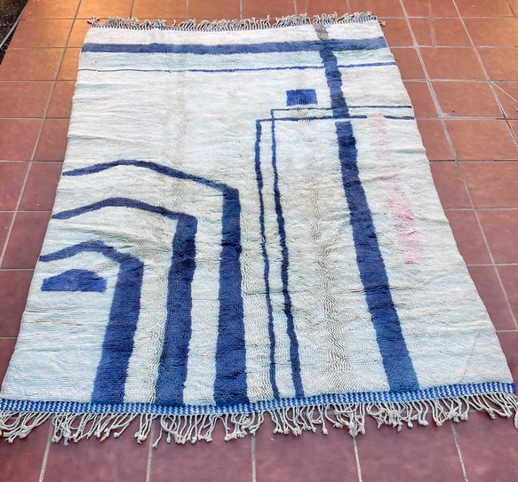 モロッコ ラグ ムリルトMrirt ベニワレン カーペット　絨毯　 1枚目の画像