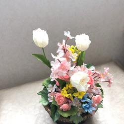 春のお花見アレンジメント　アーティフィシャルフラワー 5枚目の画像