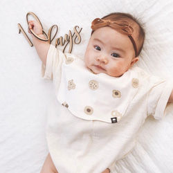 マンスリーレターバナー　ウッドバナー　木製バナー　月齢フォト 5枚目の画像