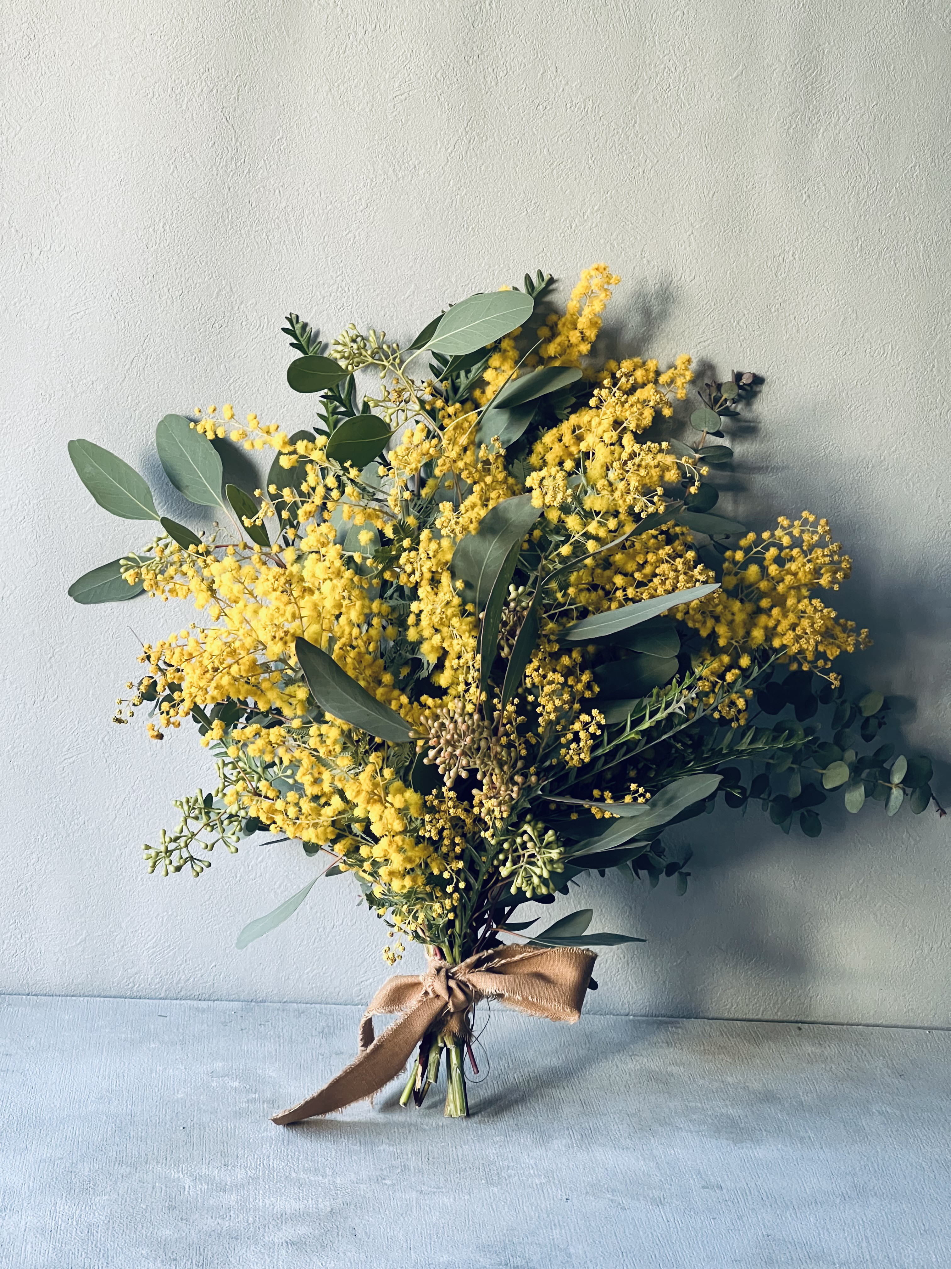 スワッグ　ミモザ　ユーカリ　M