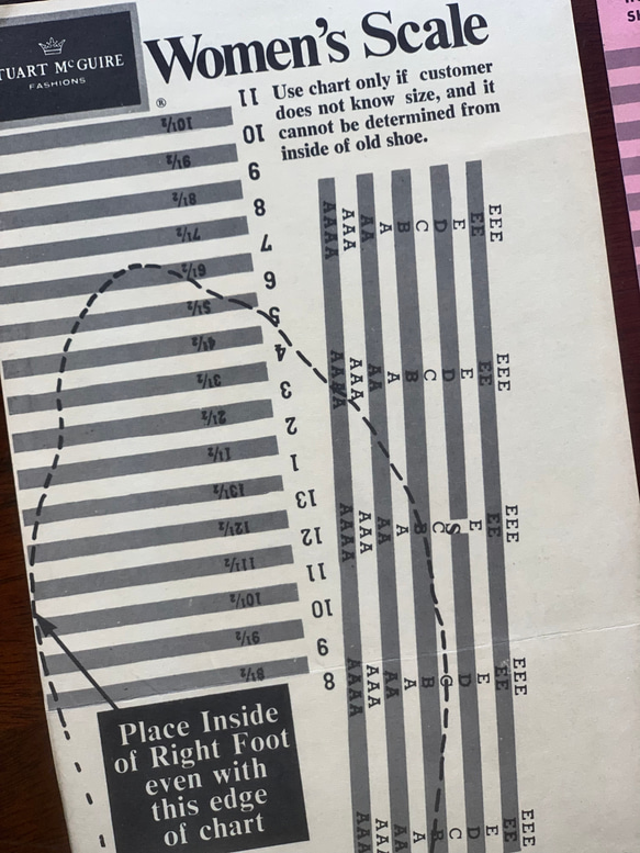 アド付き made in USA 靴サイズ計測デバイス1940-60年代Mason Measuring Device 9枚目の画像