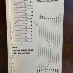 アド付き made in USA 靴サイズ計測デバイス1940-60年代Mason Measuring Device 18枚目の画像