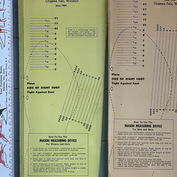 アド付き made in USA 靴サイズ計測デバイス1940-60年代Mason Measuring Device 4枚目の画像