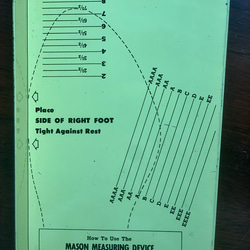 アド付き made in USA 靴サイズ計測デバイス1940-60年代Mason Measuring Device 16枚目の画像