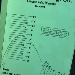 アド付き made in USA 靴サイズ計測デバイス1940-60年代Mason Measuring Device 19枚目の画像