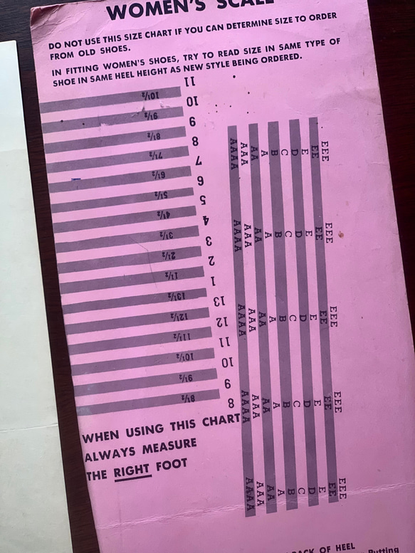 アド付き made in USA 靴サイズ計測デバイス1940-60年代Mason Measuring Device 10枚目の画像