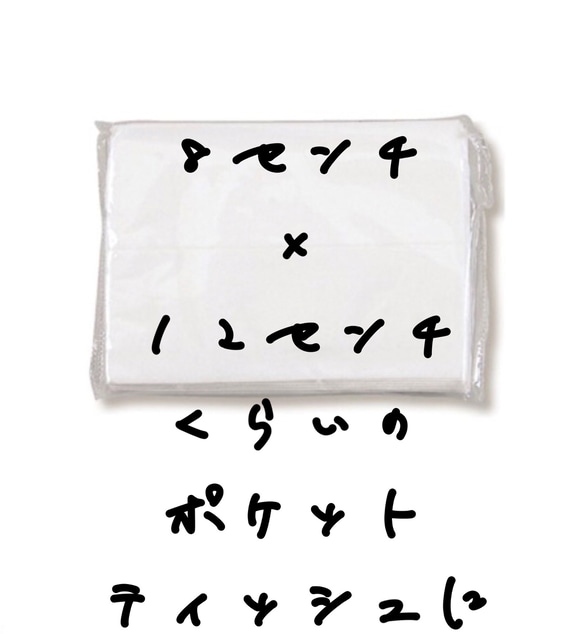 白 ホワイト ３個収容 ポケット ティッシュケース 国産ＹＫＫファスナー フェイクレザー 合皮 Dカン付き オシャレ 8枚目の画像