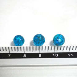 5個 とんぼ玉 8mm レイクブルー ガラスビーズ ガラスパーツ アクセサリーパーツ 【A530】 3枚目の画像