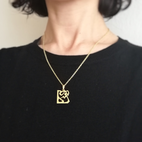 コーラン　アラビア文字　ペンダント アラビア語 “EGYPT (エジプト)” 文字絵 ペンダント ネックレス