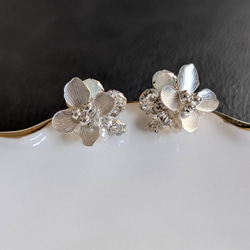 ビジューピアス&イヤリング ブルー×ブラック ビジューアクセサリー