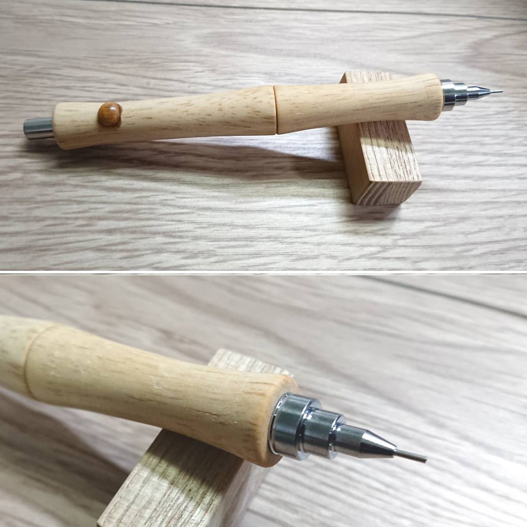 キルテッドメイプル　木軸ペン　ぺんてる キルテッドメイプル 木軸ペン ぺんてる - メルカリ
