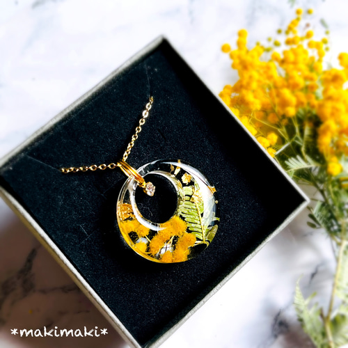 ミモザ2026【creema限定❣️送料無料】優しいミモザの春色ピアス