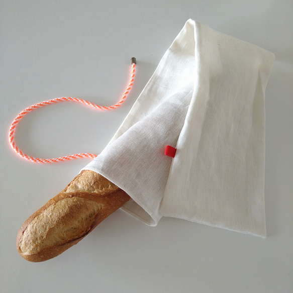 リネンのフランスパン袋 2枚目の画像