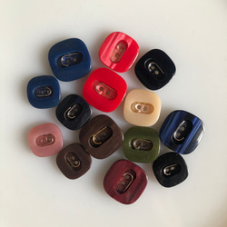 アンティーク ボタン 14個　ビンテージ 昭和 レトロ 個性的 ハンドメイド素材 日本製 ポップ アクセ まとめて 4枚目の画像