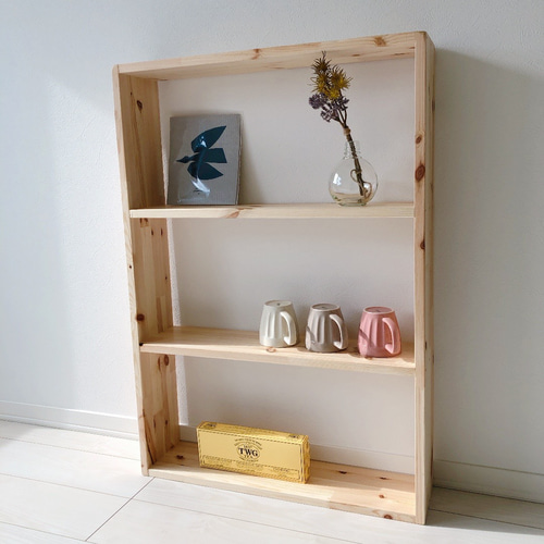 オープンシェルフ ハンドメイド シンプル棚 マグカップ収納
