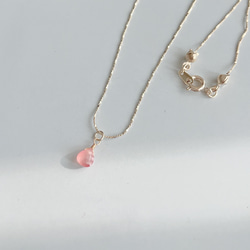 インカローズ勾玉ペンダントインカローズネックレスNO25-1976 インカローズ勾玉ペンダントインカローズネックレスNO25-1976 インカ