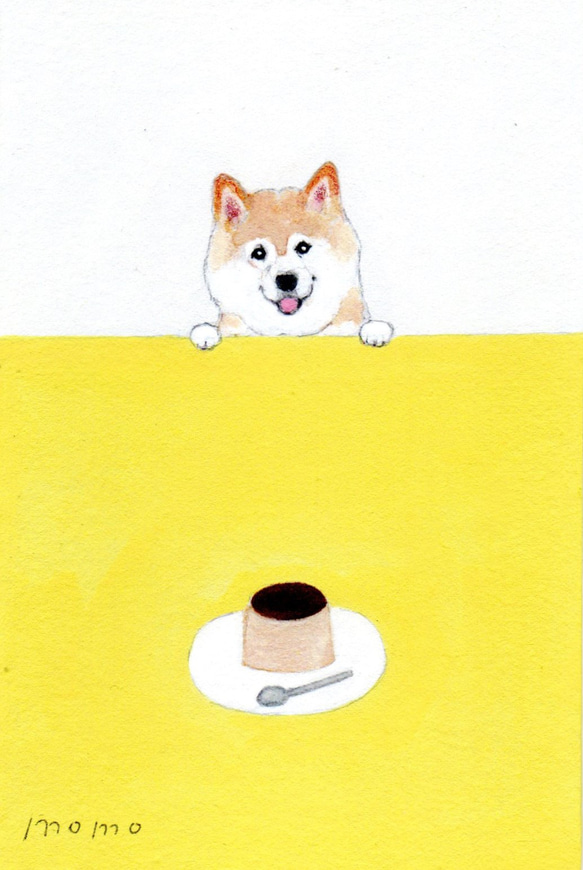 【オーダー制作】うちの子イラスト（犬・猫）　※ポストカードサイズ木製額縁入り　 9枚目の画像