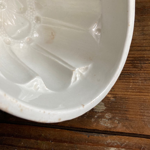 イギリス アンティーク 陶器製 ゼリーモールド バラ型　中サイズ 陶器 ゼリーモールド イギリスアンティーク | OGISHIMA COFFEE