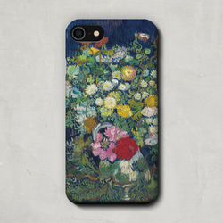 スマホケース / フィンセント ファン ゴッホ「 花瓶 の 菊 と 野の花々」 iPhone 全機種対応 絵 花束 個性 3枚目の画像