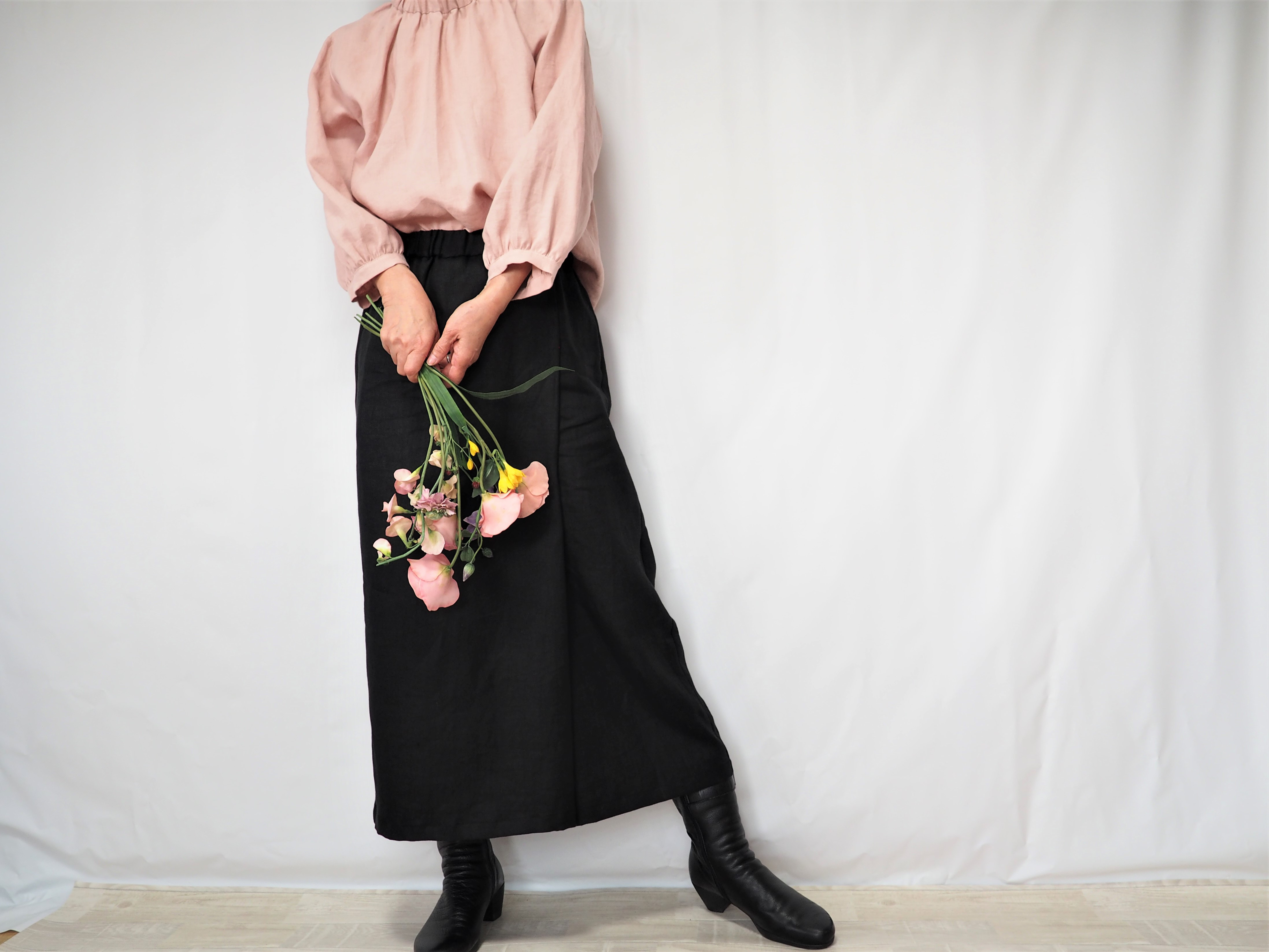 ZARA ワイド パンツ プリーツ デザイン パンツ 黒 スカート ラップ ZARA ワイド パンツ プリーツ デザイン パンツ 黒 スカート ラップ
