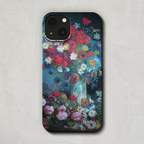 スマホケース / フィンセント ファン ゴッホ「 野花 と 薔薇 の 静物画