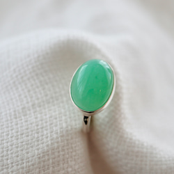 [オーストラリアの新緑chrysoprase]ring 2枚目の画像