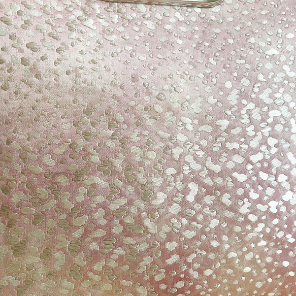 絹の帯から2wayクラッチバッグ　桜色の霞文様　帯リメイク226 15枚目の画像