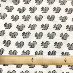 【50cm単位】ホワイトグレーリス　インド　ハンドブロックプリント生地　テキスタイル  コットン 6枚目の画像