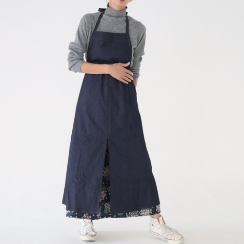 劇レア キャピタル ストライプ デニム エプロン ドレス KAPITAL 児島 劇レア キャピタル ストライプ デニム エプロン ドレス KAPITAL 児島