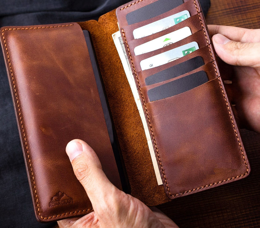 iPhone / スマホ レザー ウォレット