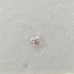 ピンクダイヤモンド0.139ct【鑑定書付】プリンセスカット　 2枚目の画像