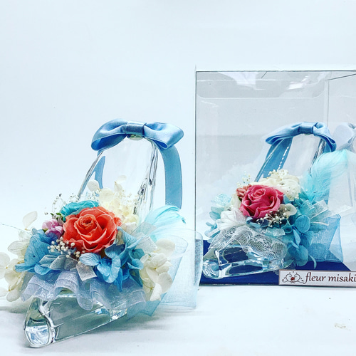 シンデレラのガラスの靴 プリザーブドフラワー fleur misaki