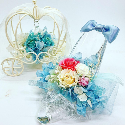シンデレラのガラスの靴 プリザーブドフラワー fleur misaki