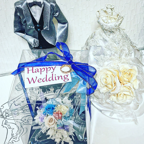 シンデレラのガラスの靴 プリザーブドフラワー fleur misaki 通販