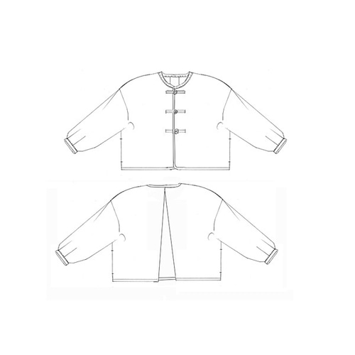 a-ya様　オーダーページ 型紙//telitea/5号～17号/縫い代付カット済み/チャイナボタン