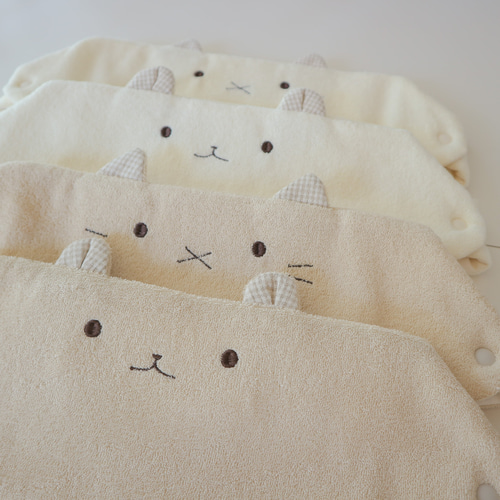 即納】ツミキどうぶつの抱っこ紐カバー3点セット ふわふわ