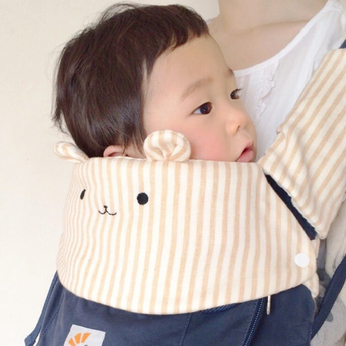 即納】ツミキどうぶつの抱っこ紐カバー3点セット ふわふわ スリング