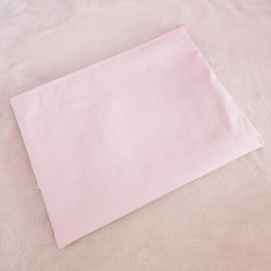 帆布和褶邊大袋粉紅色 × 紫色 第5張的照片