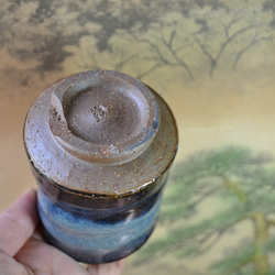 【再入荷！】湯呑み大(コスモブルー) フリーカップ　ギフト　★萩焼 6枚目の画像