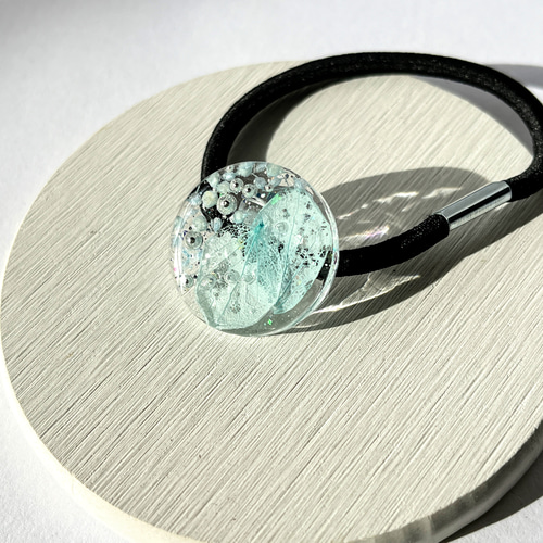 ヘアゴム】レジン サークル3.5㎝ 【公式通販】