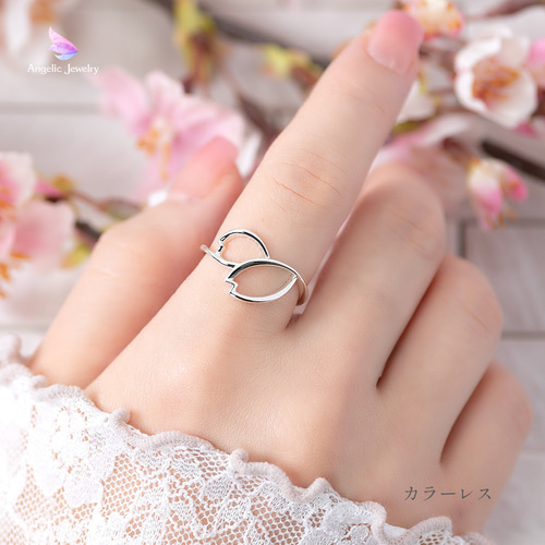 見事な創造力 Angelic 指輪・リング 桜の花びらリング Jewelry 15392912 通販 アクセサリー