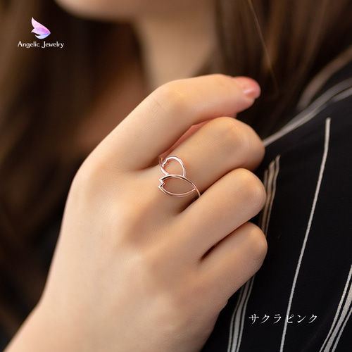 最先端 桜の花びらリング 15392912 通販 Jewelry Angelic 指輪・リング アクセサリー