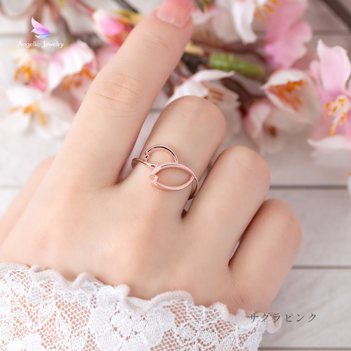 桜の花びらリング 指輪・リング Angelic Jewelry 通販 15392912