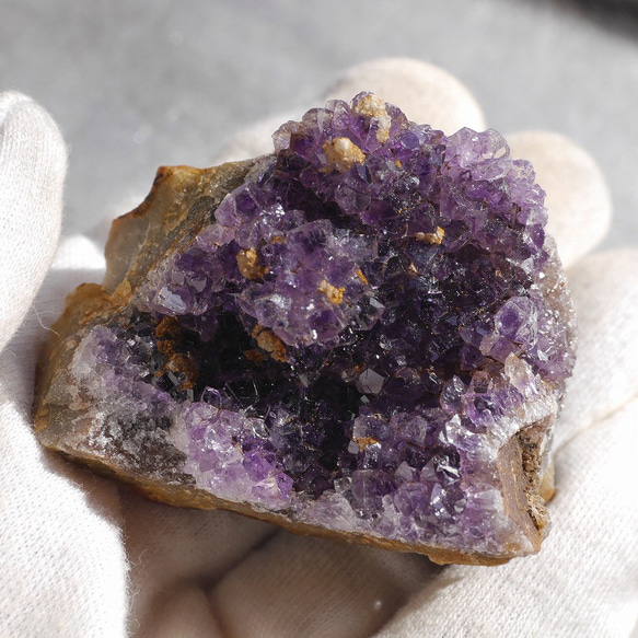 天然石アメジスト約62g約54mm(ウルグアイ産)クラスター現物☆紫水晶2月誕生石鉱物原石[uac-230204-01] 2枚目の画像