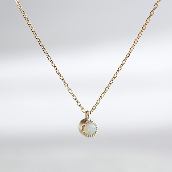 Opal birthstone necklace [P033K18/K10OP] ネックレス・ペンダント 