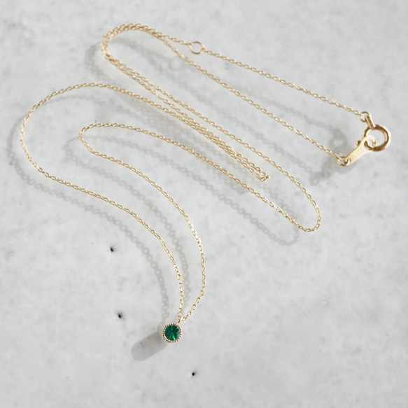 Opal birthstone necklace [P033K18/K10OP] 6枚目の画像