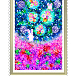 うさぎの84円切手4枚セット❀オリジナル❀ 3枚目の画像