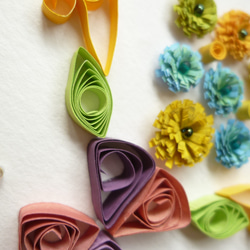 『花瓶の花』Paper Quilling 4枚目の画像