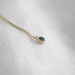 Peridot birthstone necklace [P033K18/K10PE] 4枚目の画像