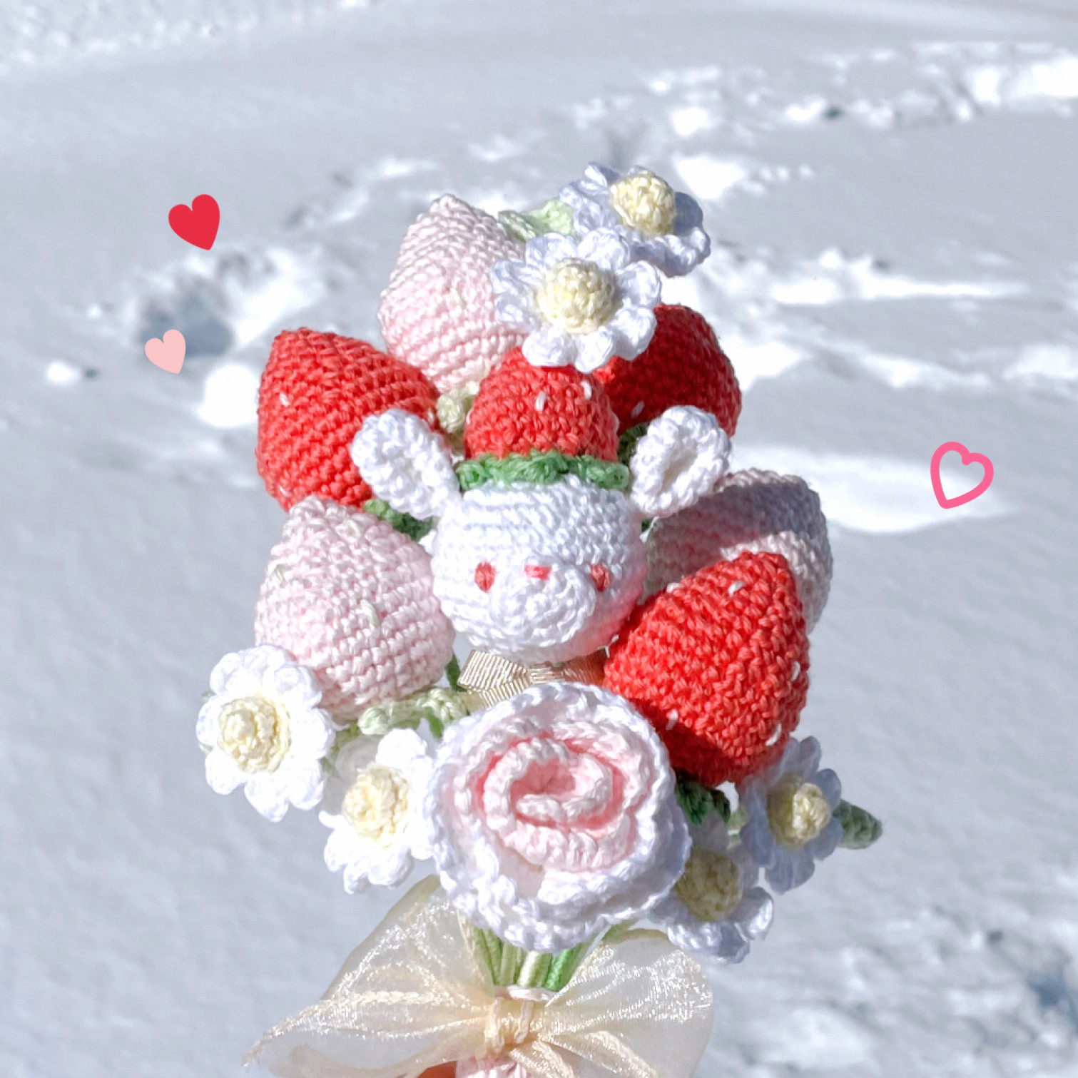 もこもこ♡バレンタインブーケ